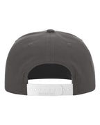 Rear View of Charcoal/ White Umpqua Snapback Cap - 256