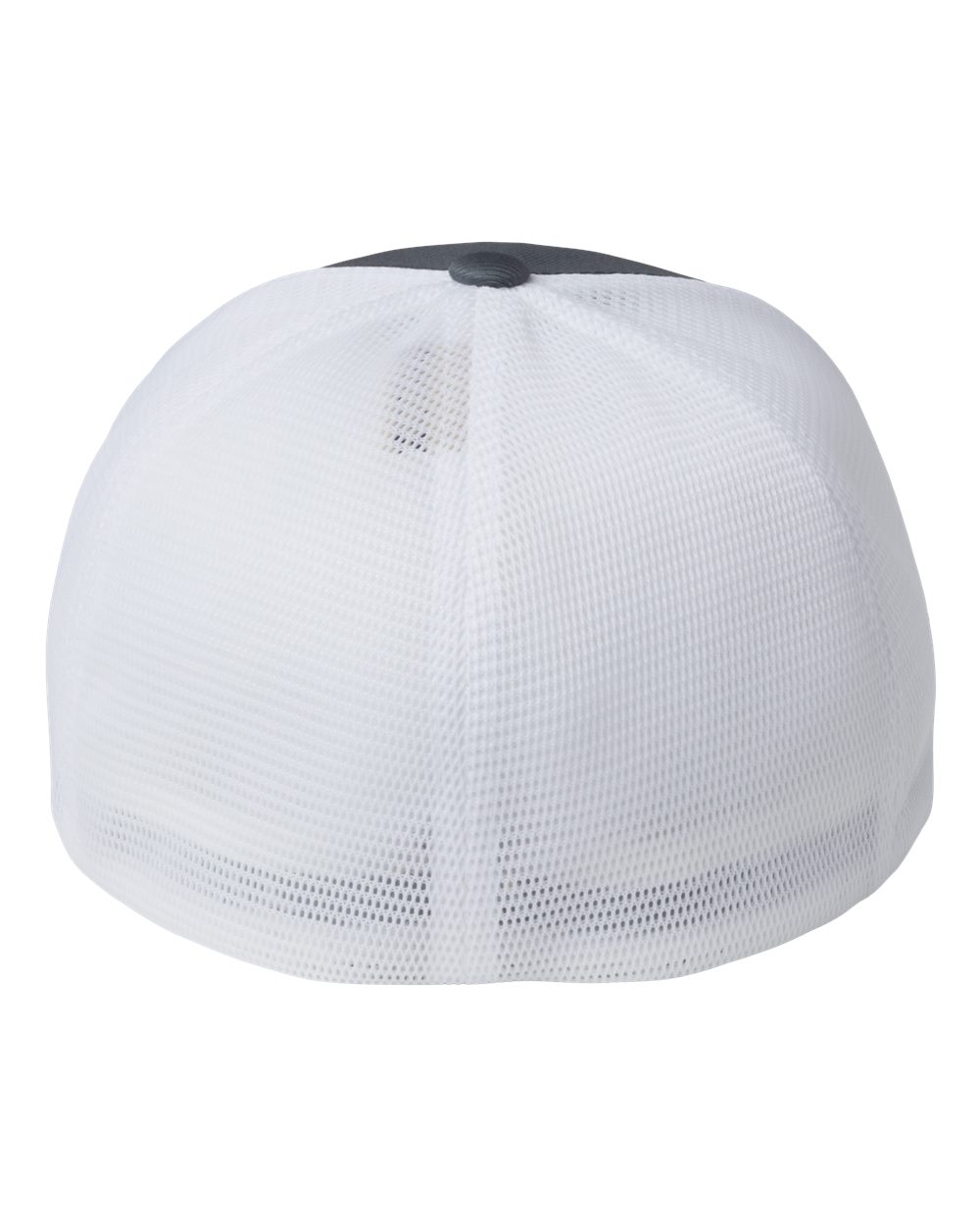 Rear View of Charcoal/ White Unipanel™ Trucker Cap - 5511UP