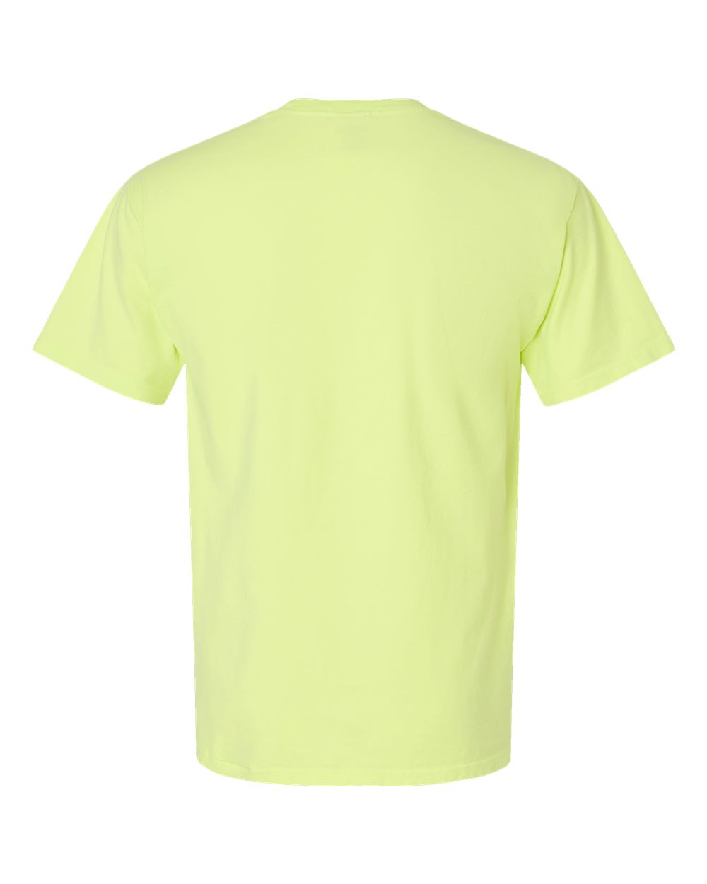 Rear View of Chic Lime Garment-Dyed T-Shirt - GDH100