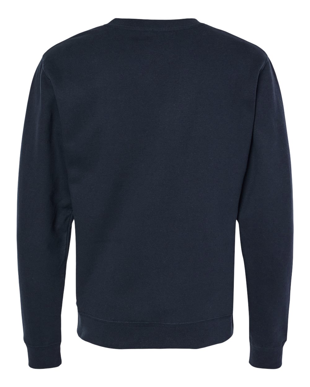 Rear View of Classic Navy Midweight Crewneck Sweatshirt - SS3000