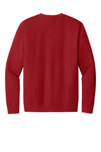 Rear View of Classic Red District V.I.T. Fleece Crew DT6104