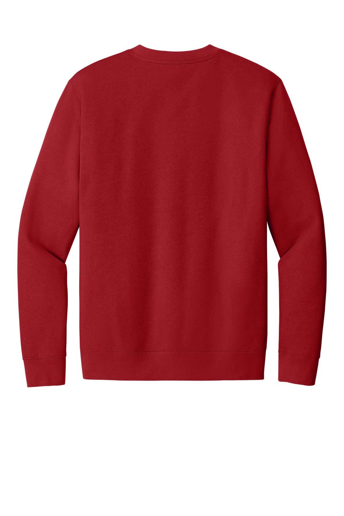 Rear View of Classic Red District V.I.T. Fleece Crew DT6104