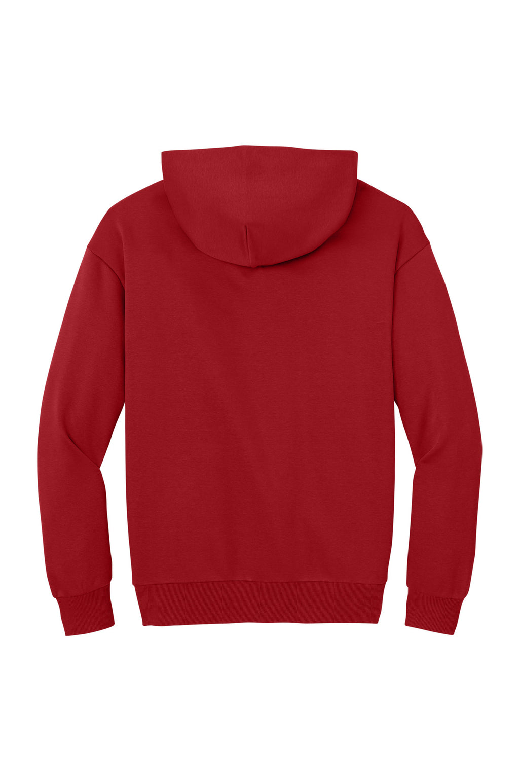 Rear View of ClassicRed District V.I.T. Heavyweight Fleece Hoodie DT6150