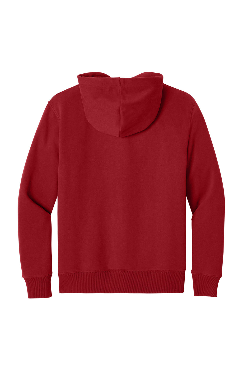 Rear View of ClassicRed District V.I.T. Super Heavyweight Fleece Hoodie DT6600