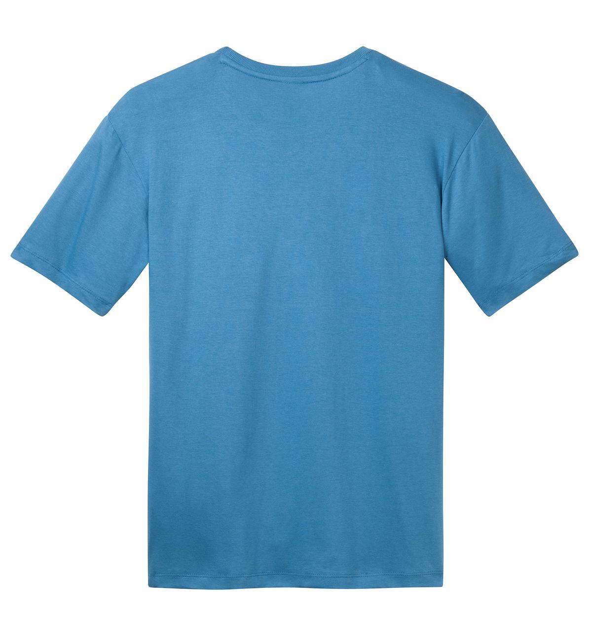 Rear View of Clean Denim District Perfect Weight Tee. DT104