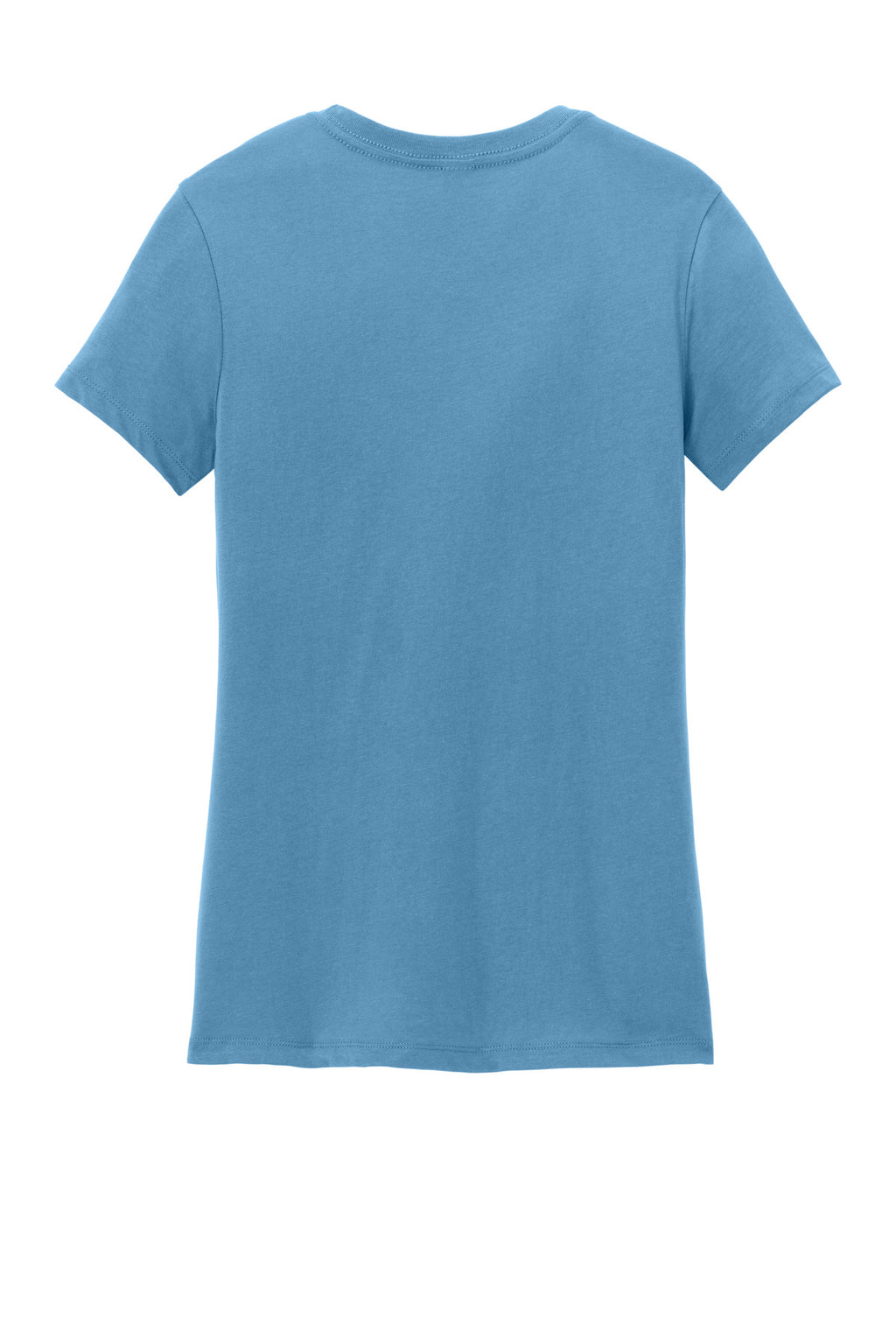 Rear View of Clean Denim District Women's Perfect Weight Tee. DM104L