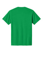 Rear View of Clover Green Port & Co Core Cotton Tee. PC54