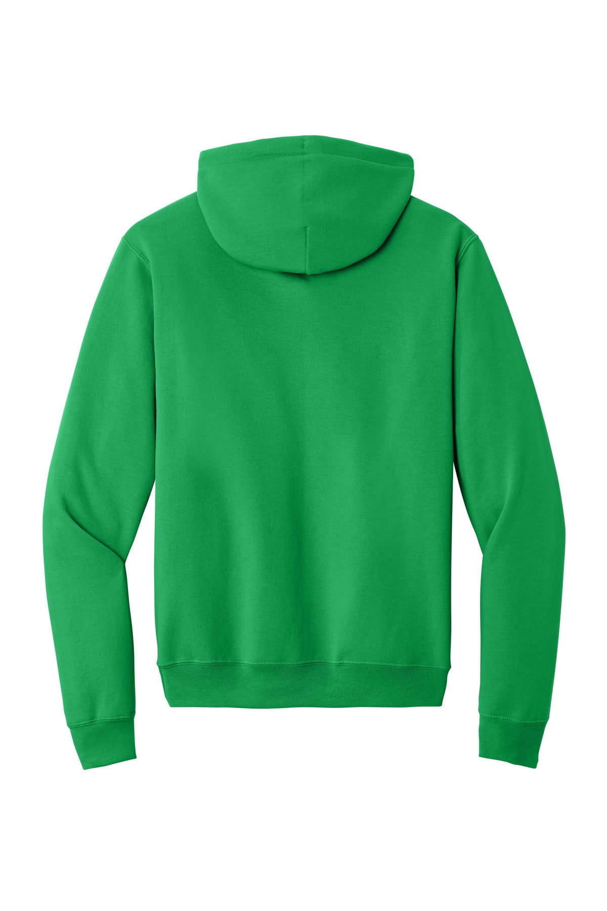 Rear View of Clover Green Port & Co Core Fleece Pullover Hooded Sweatshirt. PC78H