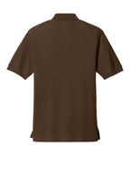 Rear View of Coffee Bean Port Authority Silk Touch Polo K500