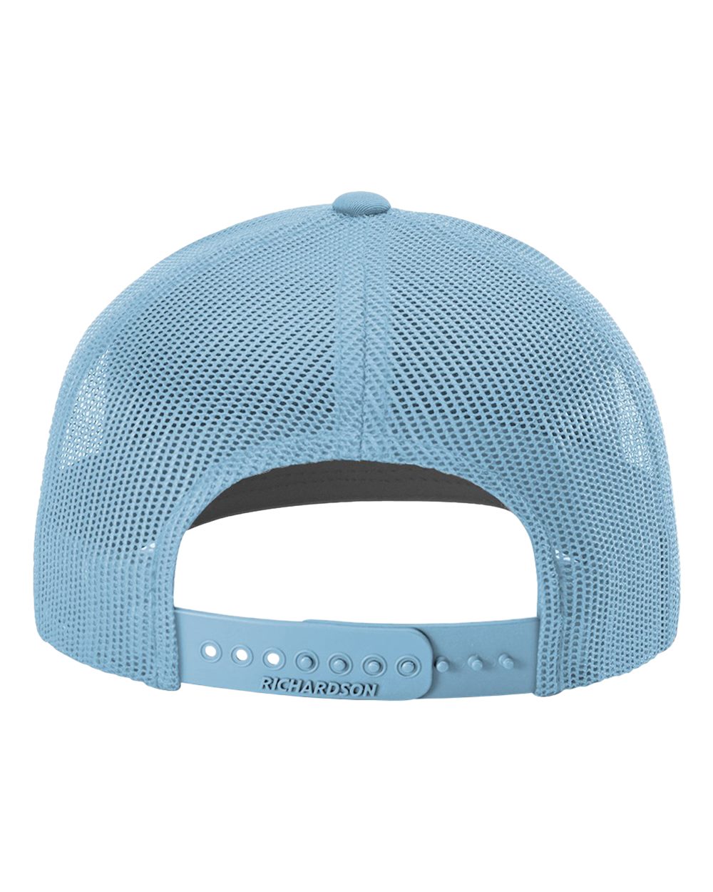 Rear View of Columbia Blue Snapback Trucker Cap - 112
