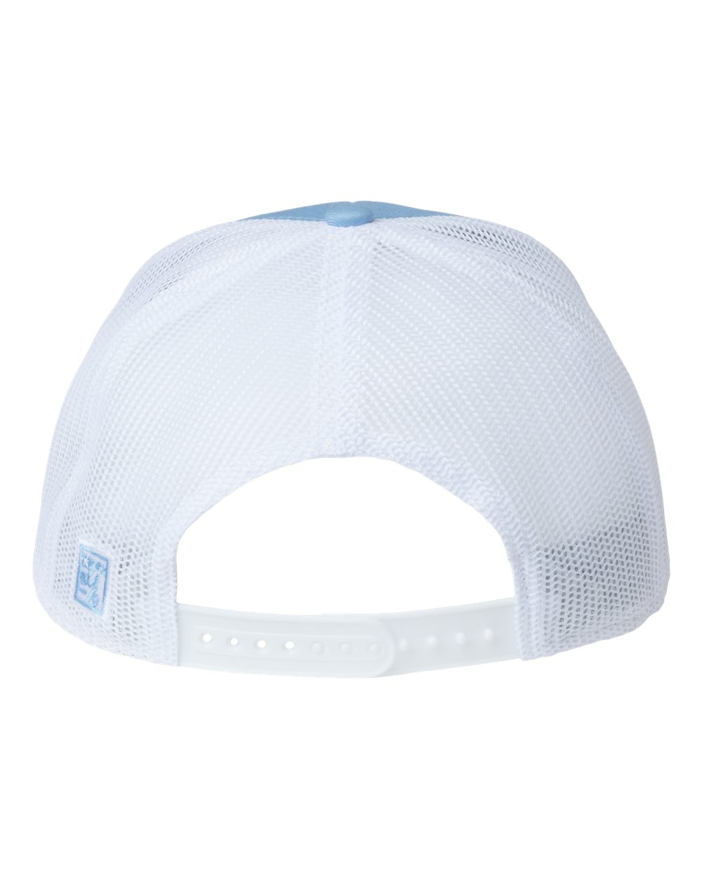 Rear View of Columbia Blue/ White Everyday Rope Trucker Cap - GB452R