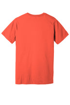 Rear View of Coral BELLA+CANVAS Unisex Jersey Short Sleeve Tee. BC3001
