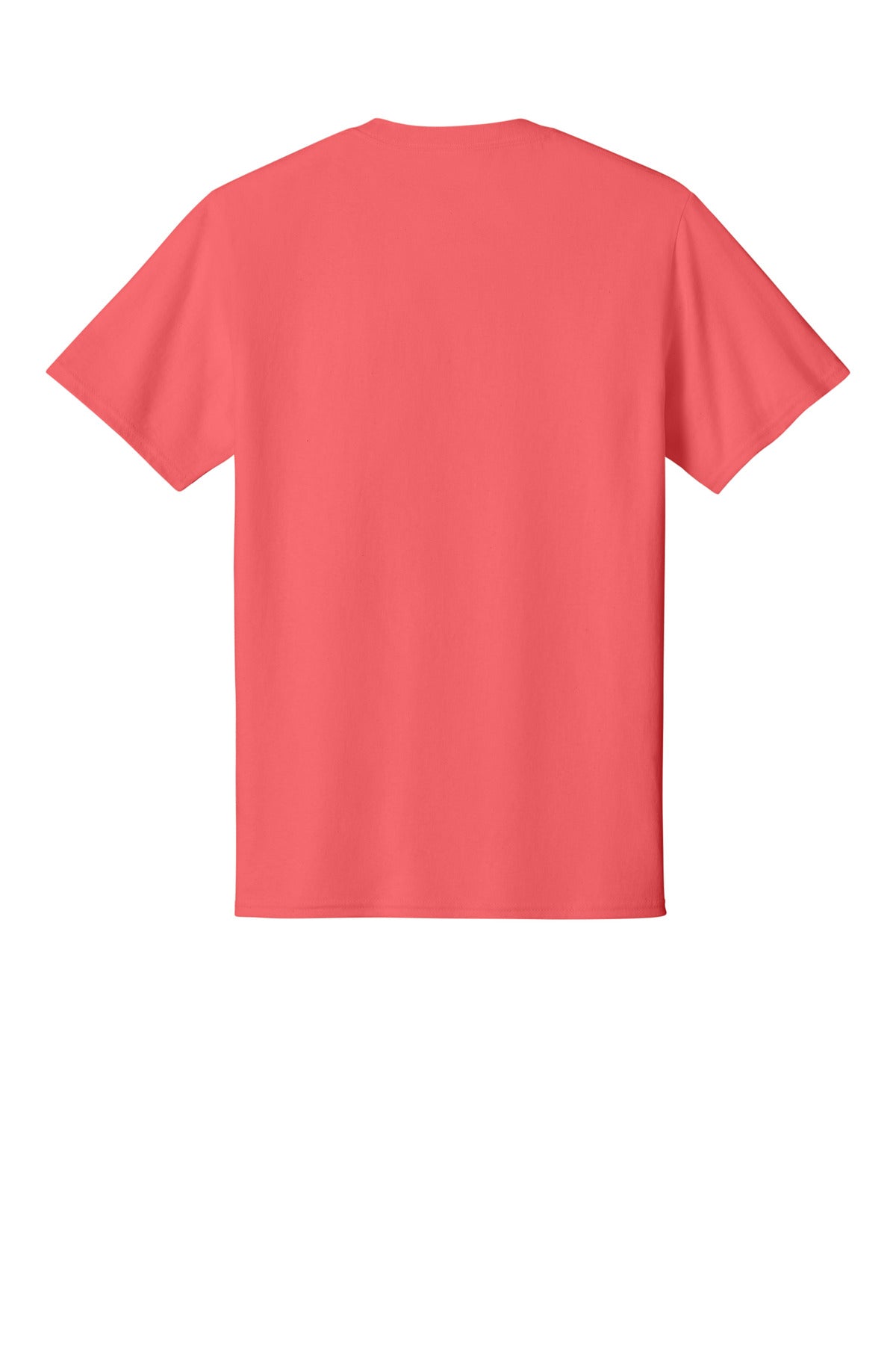 Rear View of Coral Port & Co Core Cotton Tee. PC54