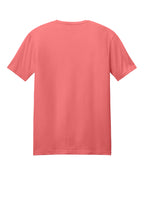Rear View of CoralSilk Gildan Softstyle T-Shirt. 64000