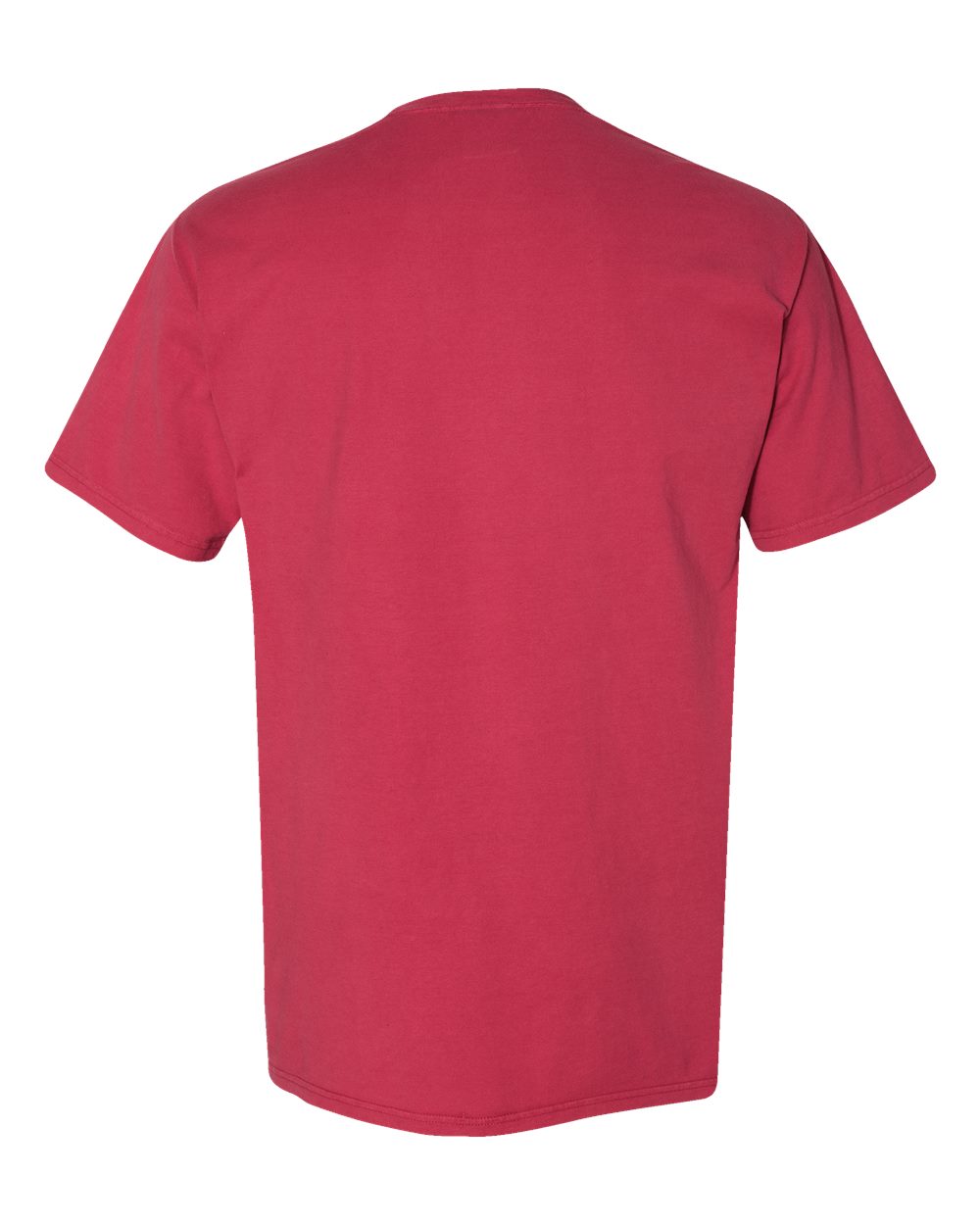 Rear View of Crimson Fall Garment-Dyed T-Shirt - GDH100