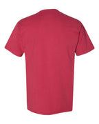 Rear View of Crimson Fall Garment-Dyed T-Shirt - GDH100