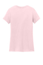 Rear View of CrnationPk District Women's Perfect Weight Tee. DM104L