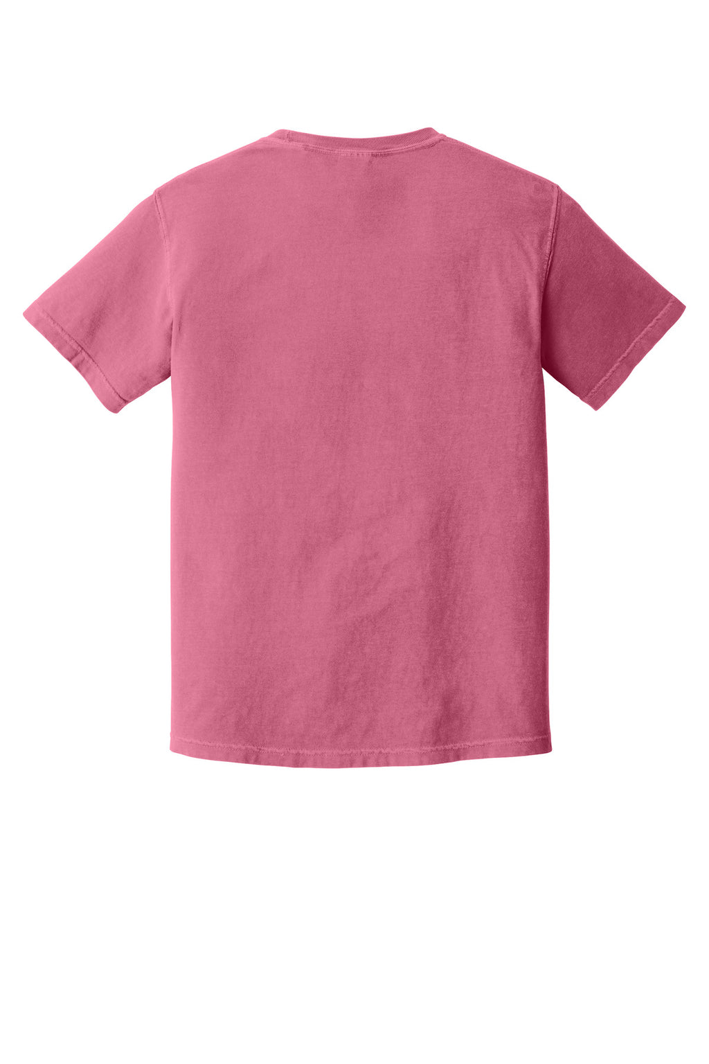 Rear View of Crunchberry COMFORT COLORS Heavyweight Ring Spun Tee. 1717