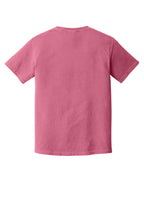 Rear View of Crunchberry COMFORT COLORS Heavyweight Ring Spun Tee. 1717