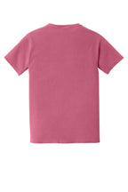 Rear View of Crunchbrry COMFORT COLORS Heavyweight Ring Spun Pocket Tee. 6030