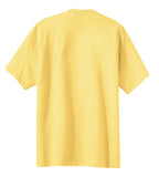 Rear View of Dafodil Yellow Port & Co Essential Tee. PC61