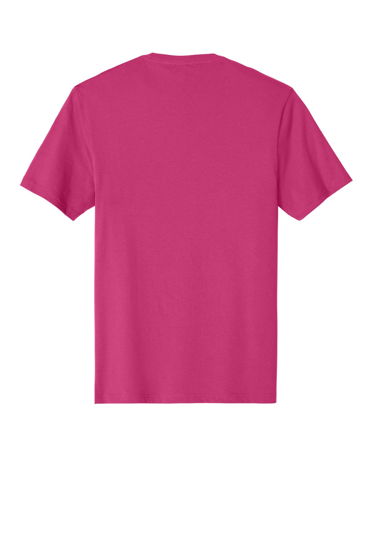Rear View of Dark Fuchsia District Perfect Weight Tee. DT104