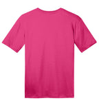 Rear View of Dark Fuchsia District Perfect Weight Tee. DT104