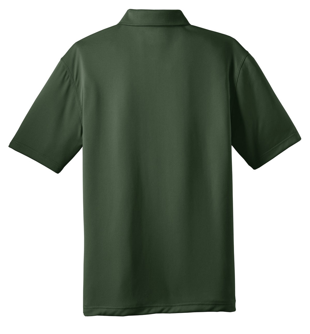 Rear View of Dark Green CornerStone - Select Snag-Proof Polo. CS412