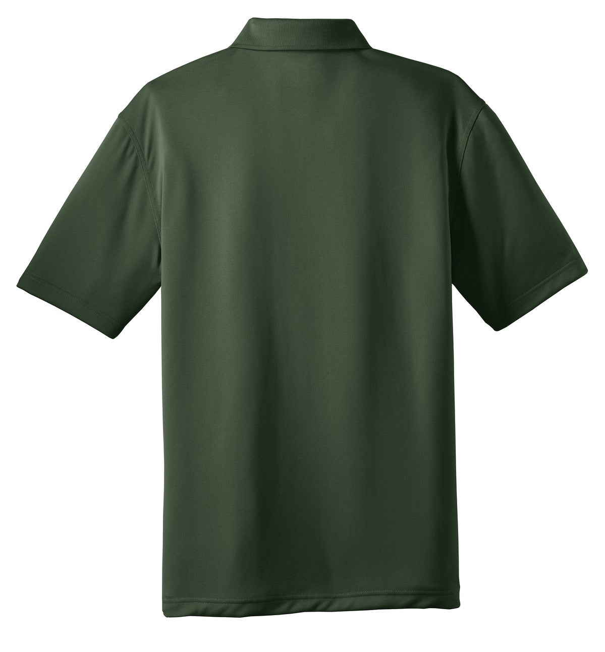 Rear View of Dark Green CornerStone - Select Snag-Proof Polo. CS412