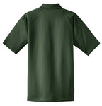 Rear View of Dark Green CornerStone - Select Snag-Proof Tactical Polo. CS410