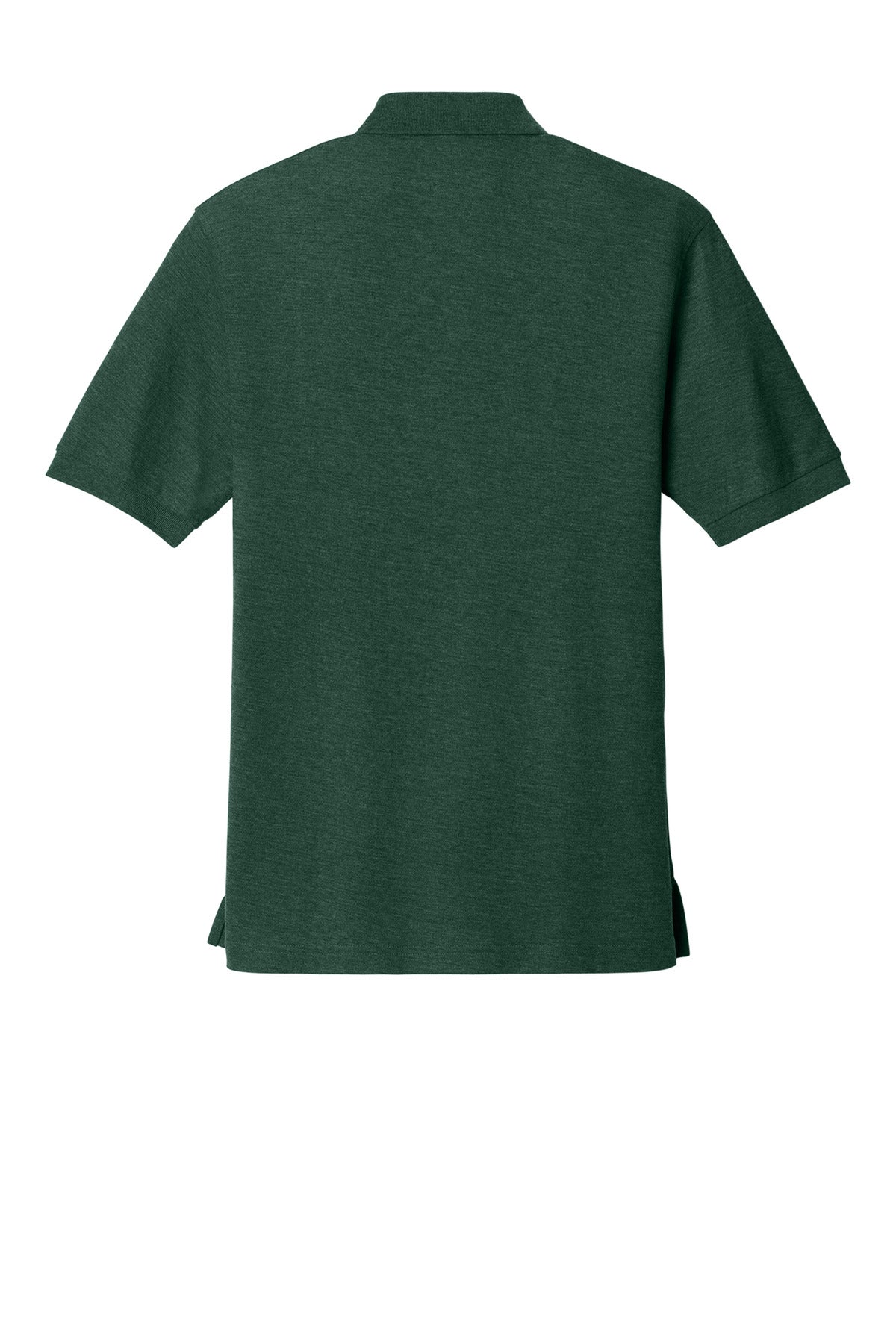 Rear View of Dark Green Port Authority Silk Touch Polo K500