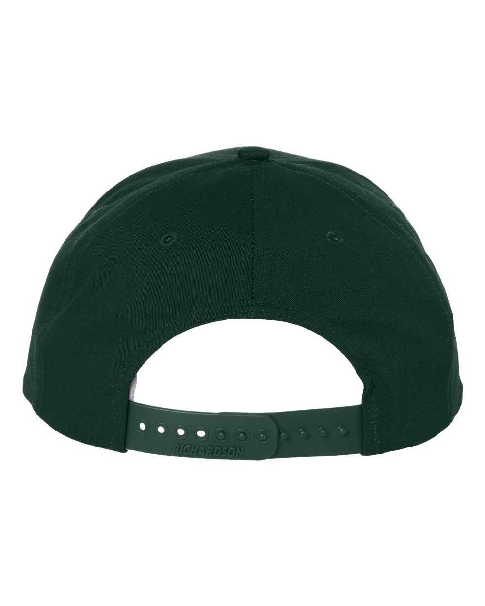 Rear View of Dark Green Pro Twill Snapback Cap - 212