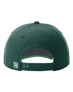 Rear View of Dark Green Surge Snapback Cap - 512