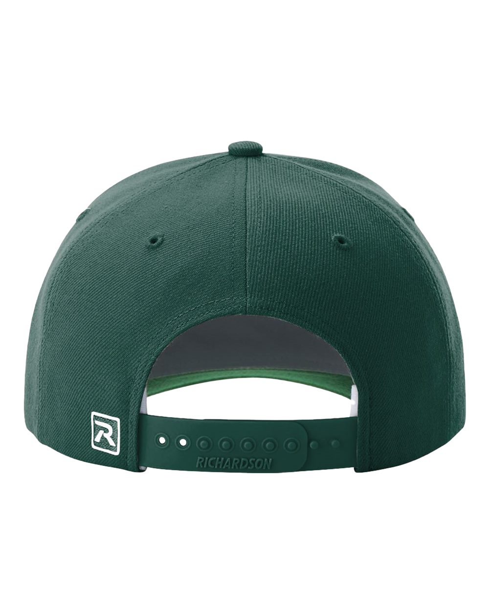 Rear View of Dark Green Surge Snapback Cap - 512