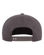 Rear View of Dark Grey 110® Snapback Cap - 110F