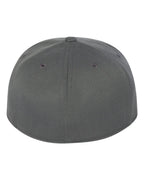 Rear View of Dark Grey 210® Flat Bill Cap - 6210FF