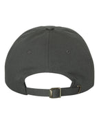 Rear View of Dark Grey Classic Dad Hat - 6245CM