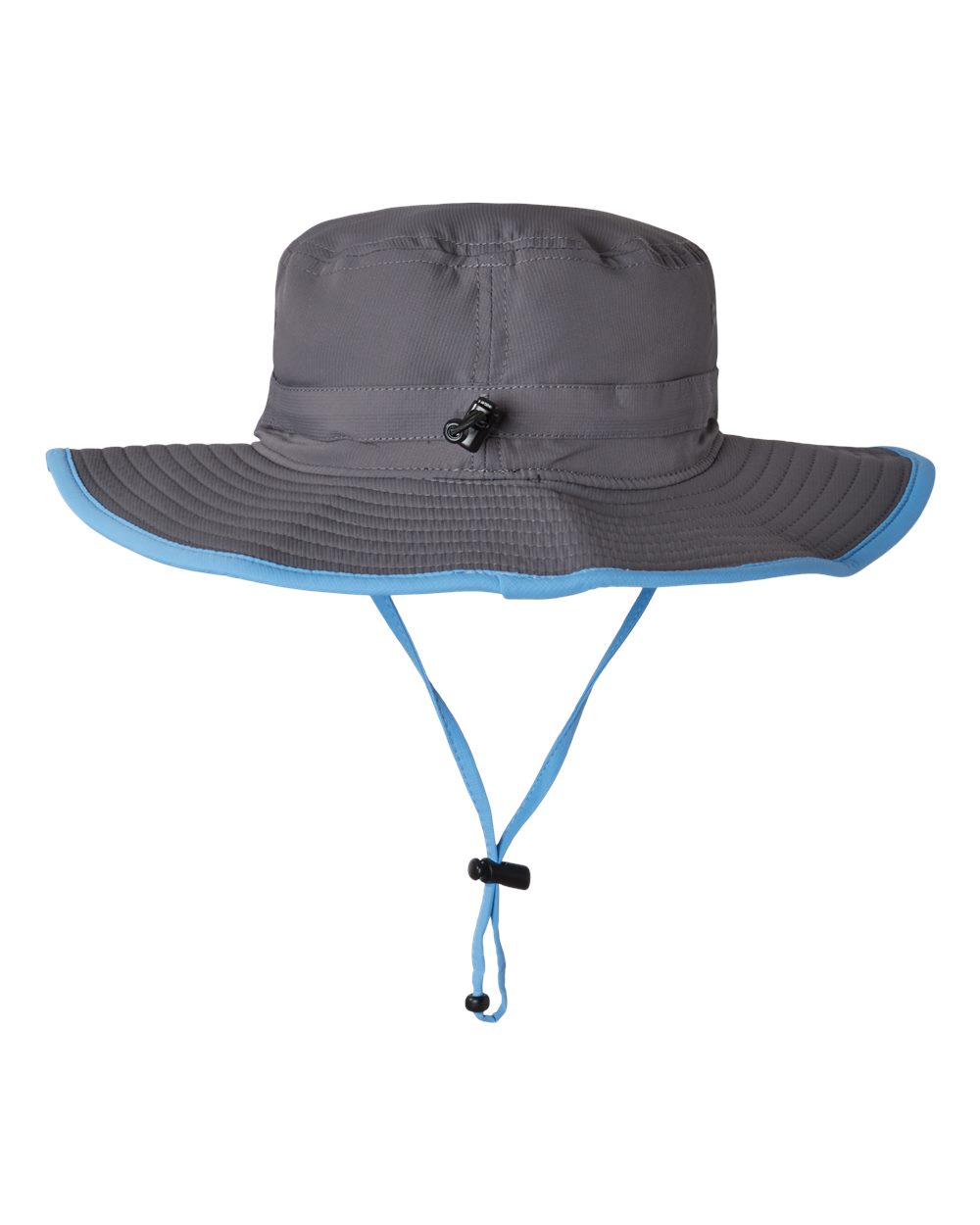 Rear View of Dark Grey/ Columbia Blue Ultralight Booney - GB400