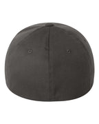 Rear View of Dark Grey Cotton Blend Cap - 6277