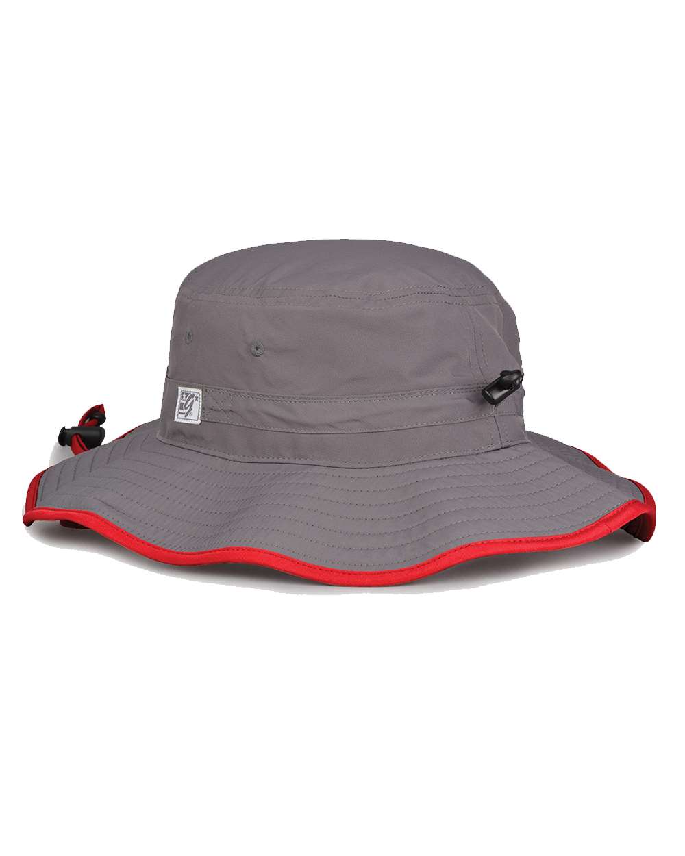 Rear View of Dark Grey/ Red Ultralight Booney - GB400