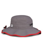 Rear View of Dark Grey/ Red Ultralight Booney - GB400