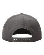 Rear View of Dark Grey/ White Five Panel Classic Rope Cap - 258