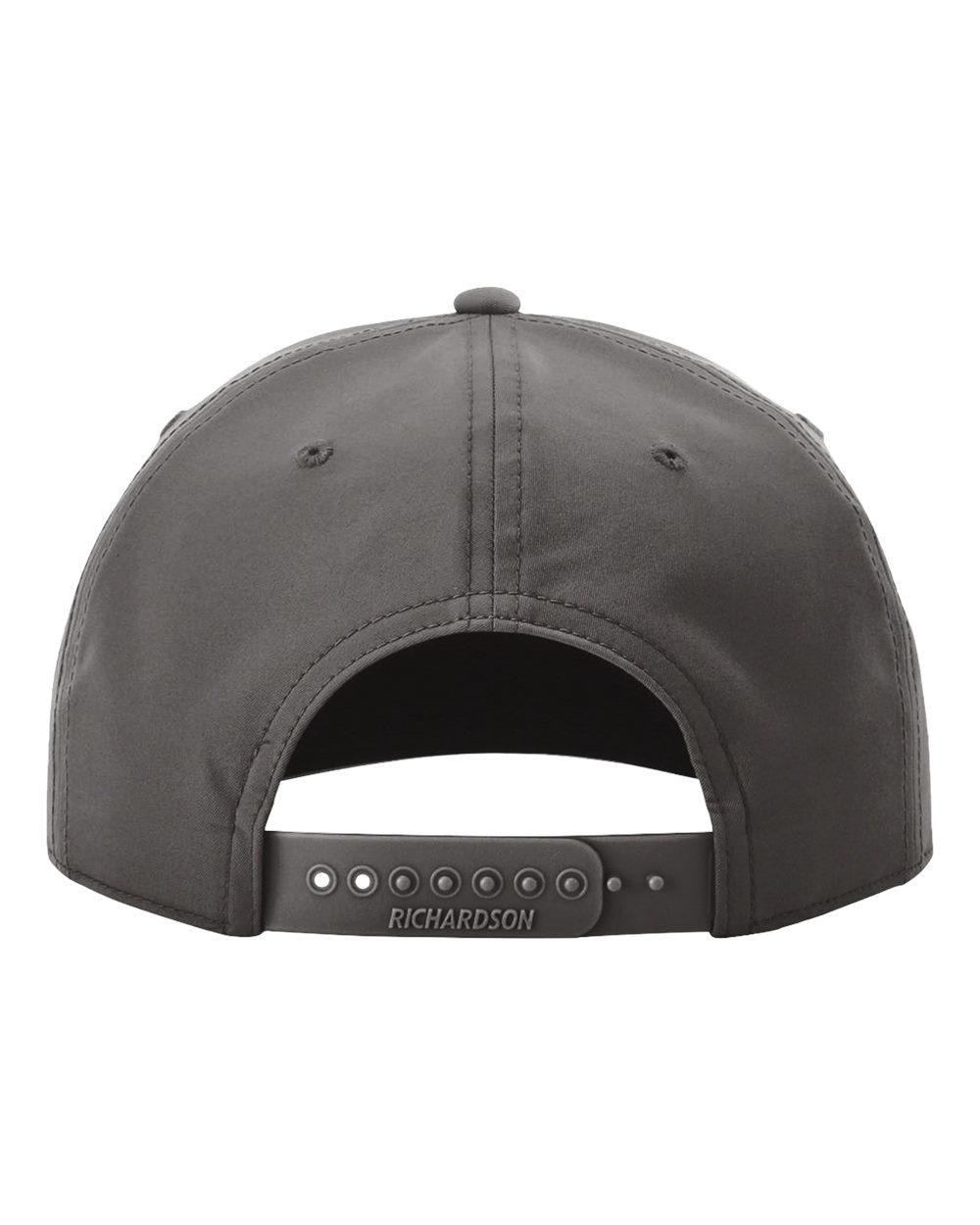 Rear View of Dark Grey/ White Five Panel Classic Rope Cap - 258