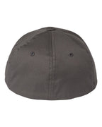 Rear View of Dark Grey Youth Cotton Blend Cap - 6277Y