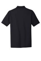 Rear View of Dark Navy CornerStone Select Lightweight Snag-Proof Polo. CS418