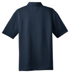 Rear View of Dark Navy CornerStone - Select Snag-Proof Polo. CS412