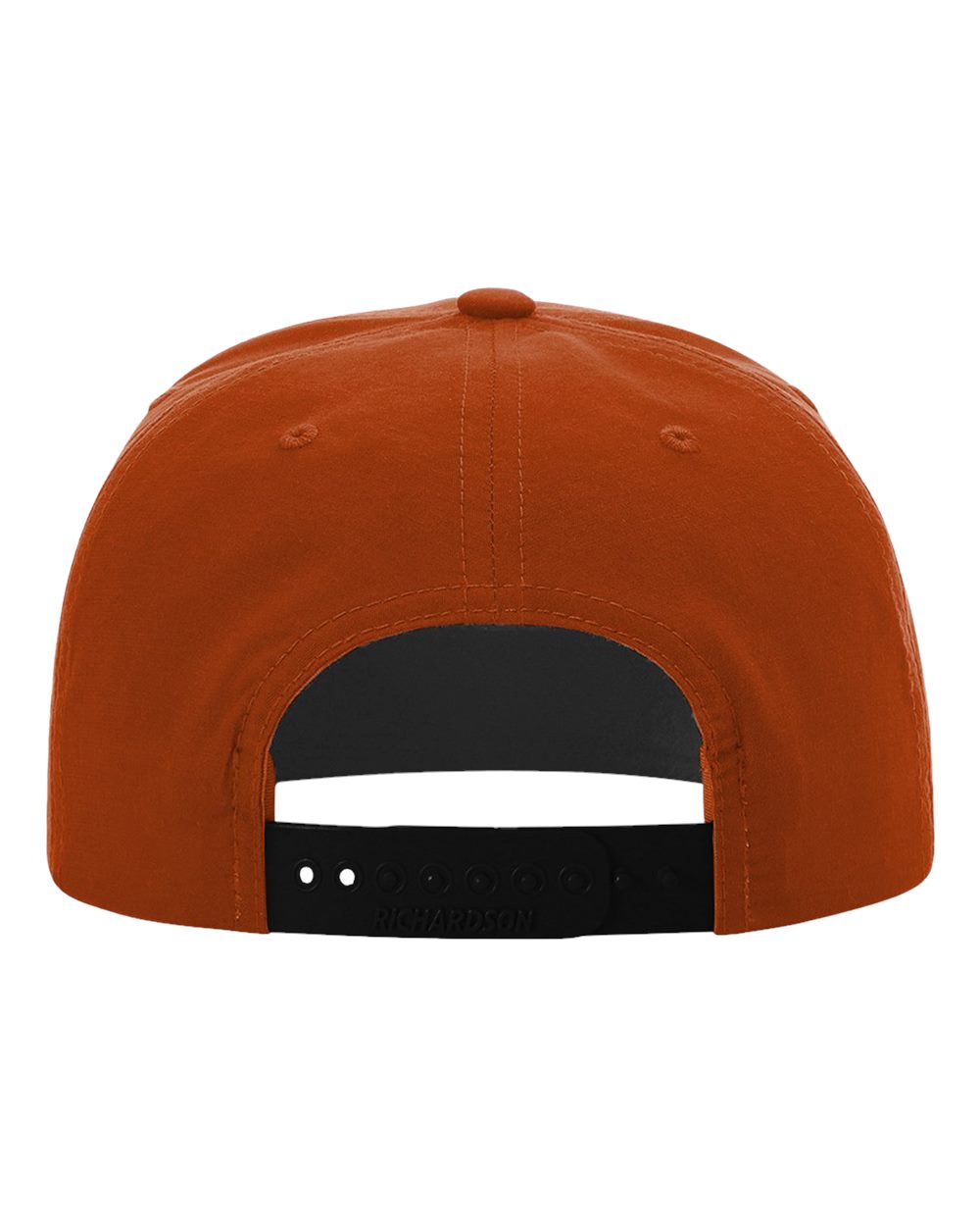 Rear View of Dark Orange/ Black Umpqua Snapback Cap - 256