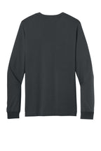 Rear View of DarkGrey BELLA+CANVAS Unisex Jersey Long Sleeve Tee. BC3501