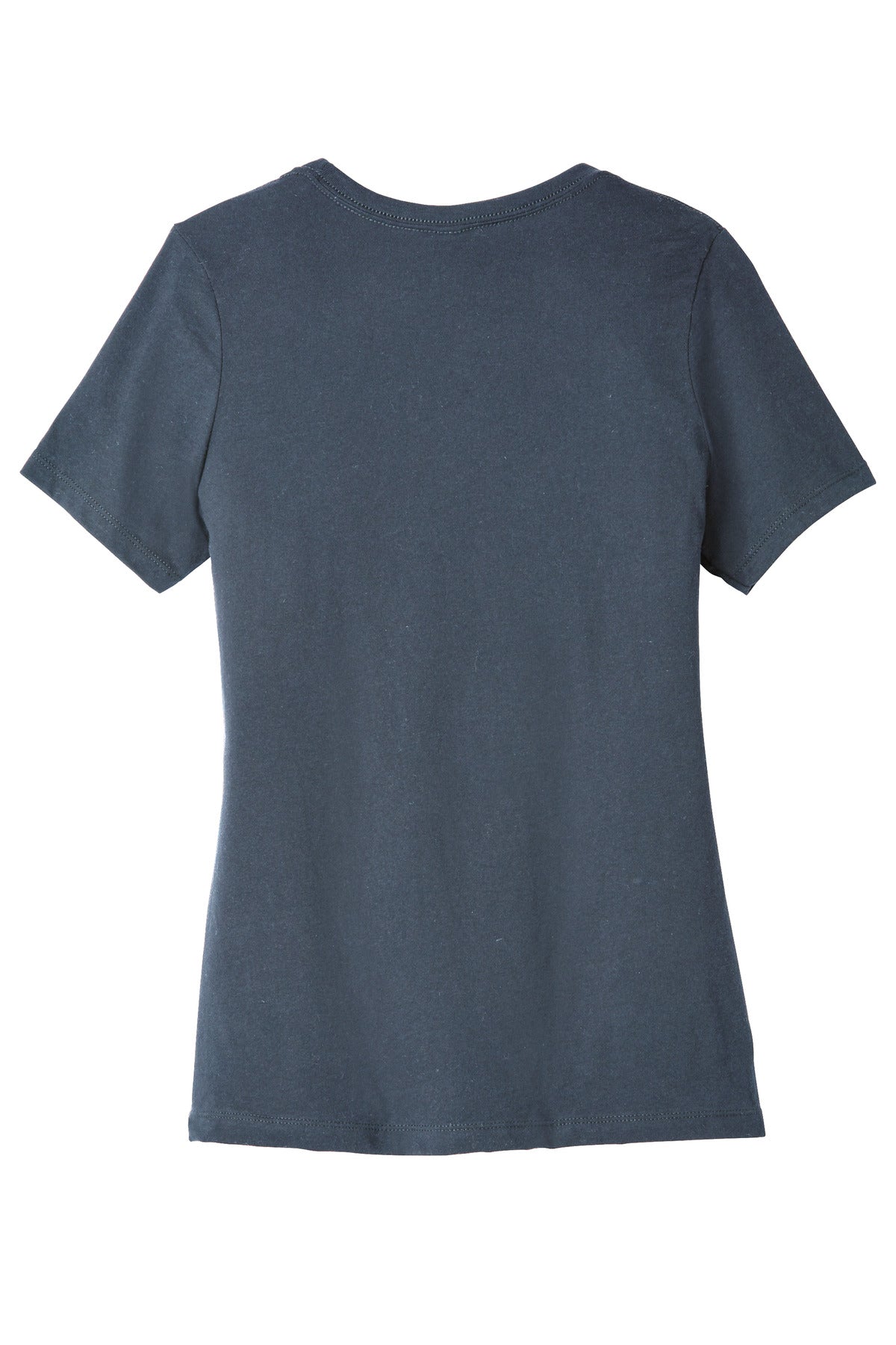 Rear View of DarkGrey BELLA+CANVAS Women's Relaxed Jersey Short Sleeve Tee. BC6400