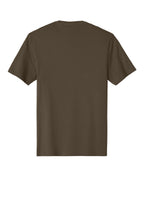 Rear View of DarkMocha District Perfect Weight Tee. DT104